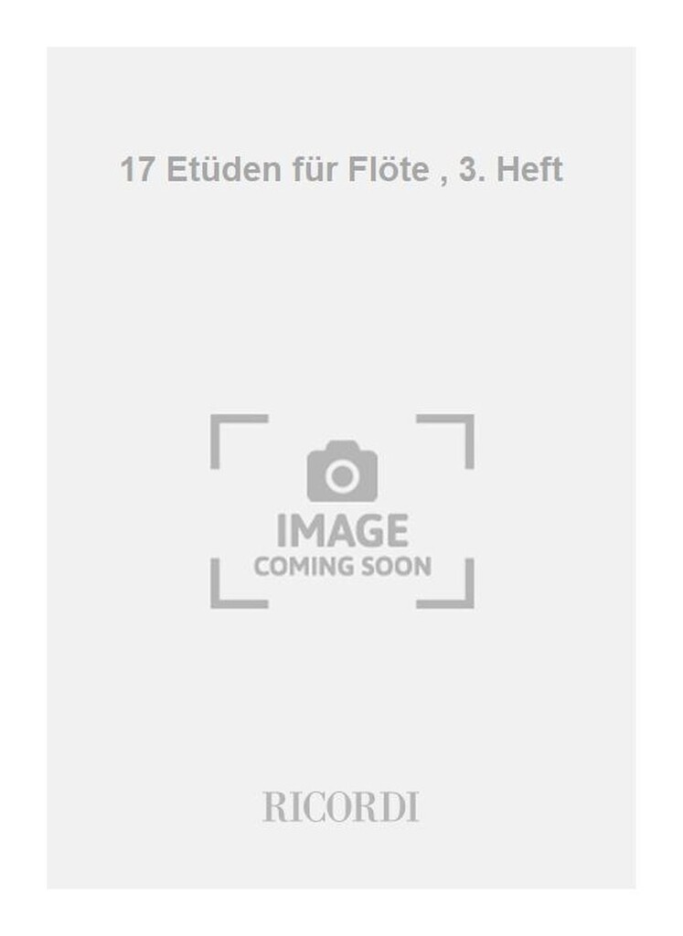 17 Etüden für Flöte , 3. Heft